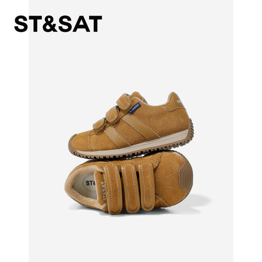 【童鞋】星期六加绒复古魔术贴男女童德训鞋SSD4192L6D 商品图4
