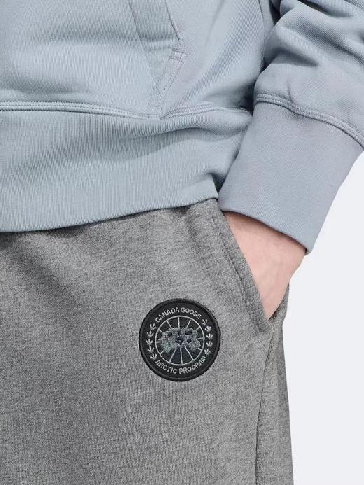 D110771澳毛混纺毛呢加绒香蕉弯刀神裤男士黑标加绒长裤卫裤 商品图4