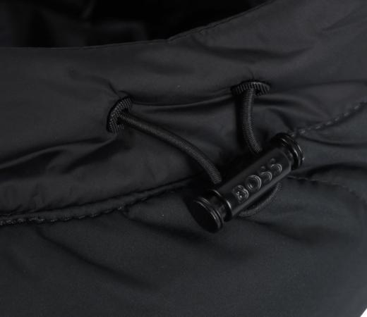 【超惠秒】BOSS 男士连帽徽标贴片绗缝抗寒保暖羽绒服外套12301 商品图9