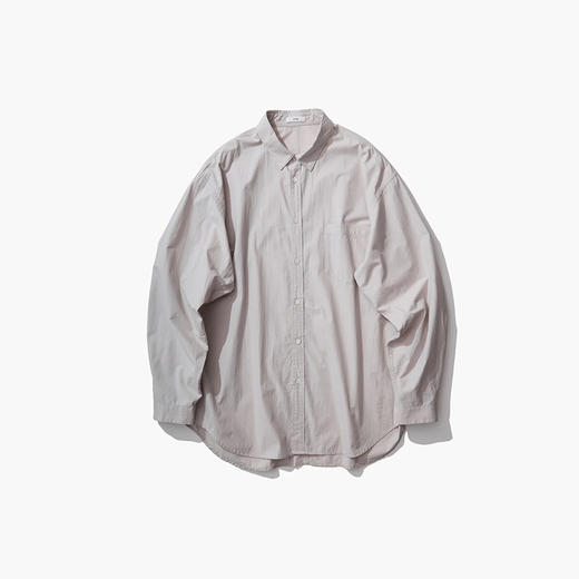 ATON SUVIN BROAD WASHED SHIRT 男女中性印度长绒棉水洗长袖衬衫 商品图4