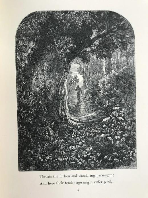 1858年 弥尔顿《酒神之假面舞会》 福斯特等艺术家30幅丹泽尔兄弟雕版版画插图 漆布精装32开 商品图4