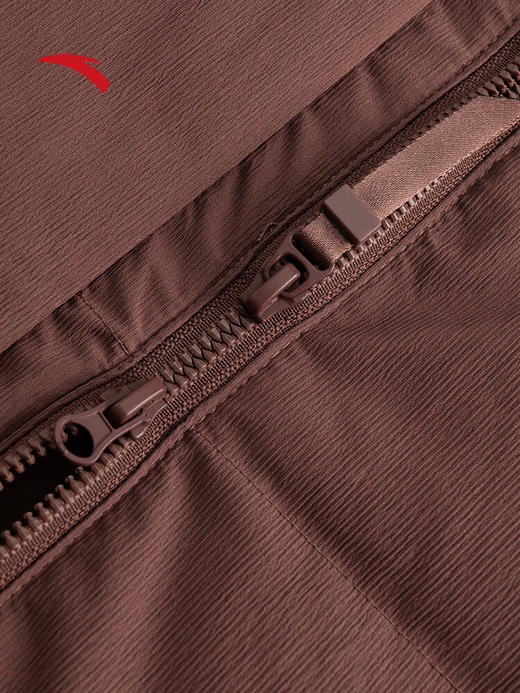 安踏（ANTA）【关晓彤同款】短款羽绒服防泼水女针织拼接翻领棉服162547914 【75%鸭绒】枫叶咖-3 商品图3