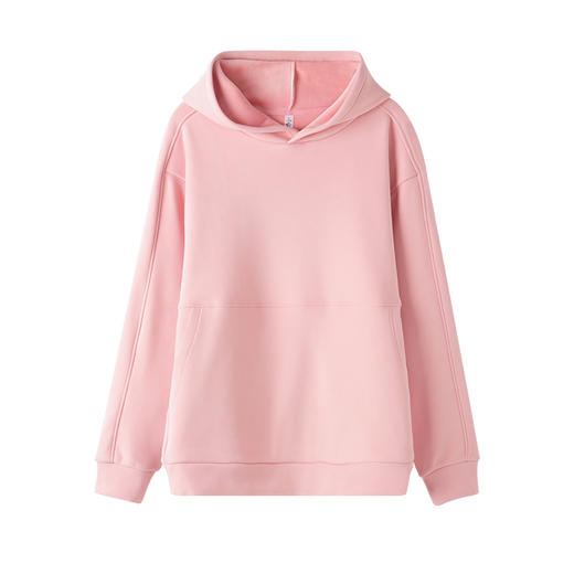 爱帝女士厚款考拉绒连帽休闲卫衣套头纯色上衣 商品图6