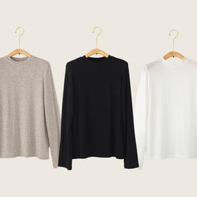 暄和 山羊绒身体乳肤感 半高领打底衫 基础三色 山林曦照