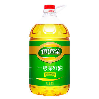 道道全菜籽油 食用油 一级菜籽油 物理压榨非转基因 4L*1桶 /粮油调味 /食用油 /菜籽油 商品图3