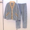 小香风睡衣女秋冬款加厚珊瑚绒外穿加绒家居服两件套套装绒套【21R41196】 商品缩略图0