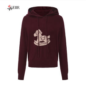 司歌羊毛长袖连帽衫毛衣女秋冬休闲G92G2601