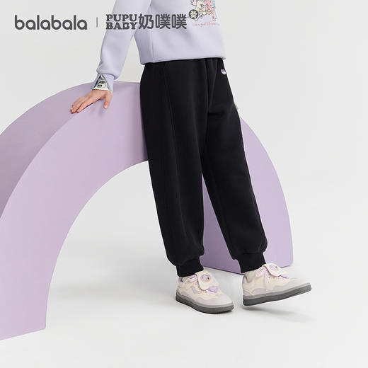 【奶噗噗IP】巴拉巴拉童装女童长裤儿童加绒裤2025新款冬 商品图1