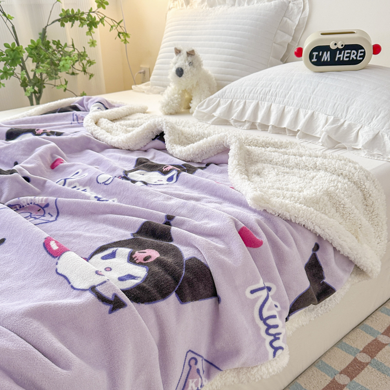 【A类品质】新款三丽鸥helloKitty羊羔牛奶绒毛毯