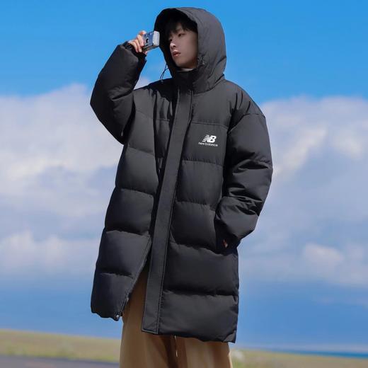 D110776限定冬季中长款纯色连帽羽绒棉服棉衣外套 商品图5