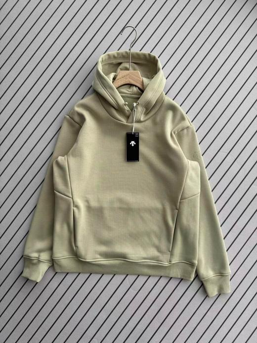 D110702后背大Logo加绒帽衫男女同款休闲运动连帽卫衣 商品图3