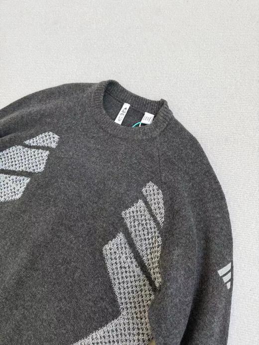 D110711简约休闲百搭长袖圆领针织毛衣男女同款JW6682 商品图3