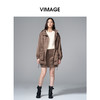 VIMAGE纬漫纪对称大口袋设计时尚减龄短款半裙V2406112 商品缩略图1