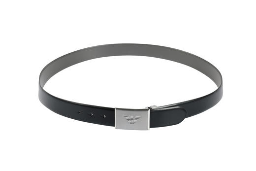 【超惠秒】Emporio Armani 男士 精钢鹰标logo扣头 简约质感真皮腰带12503 商品图1