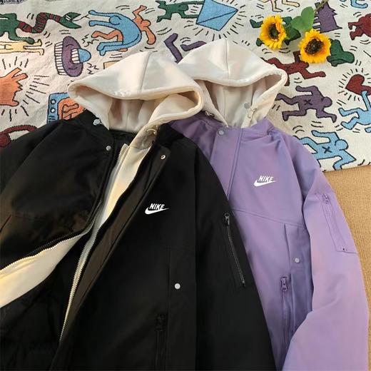 D110777新款轻量化质地功能性连帽棉衣棉服 商品图3