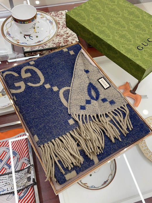 高段位g家提花双面围巾 商品图9