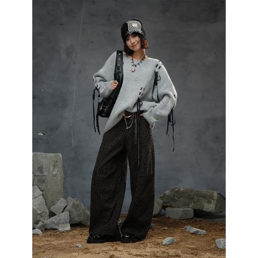 复古廓形豹纹印花气球裤-纪念日百货门店同款167094993 商品图1