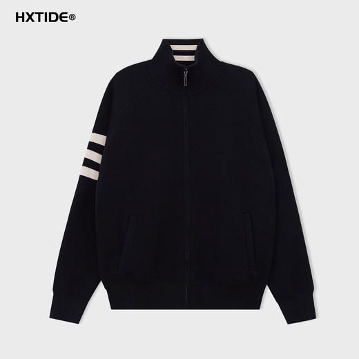 【新品上新】HX 冬季小立领开胸毛衫S107544123101 商品图2