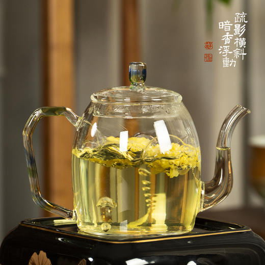 暗香疏影/秦权壶高端高硼硅耐高温煮茶器办公室大容量烧水壶 商品图0