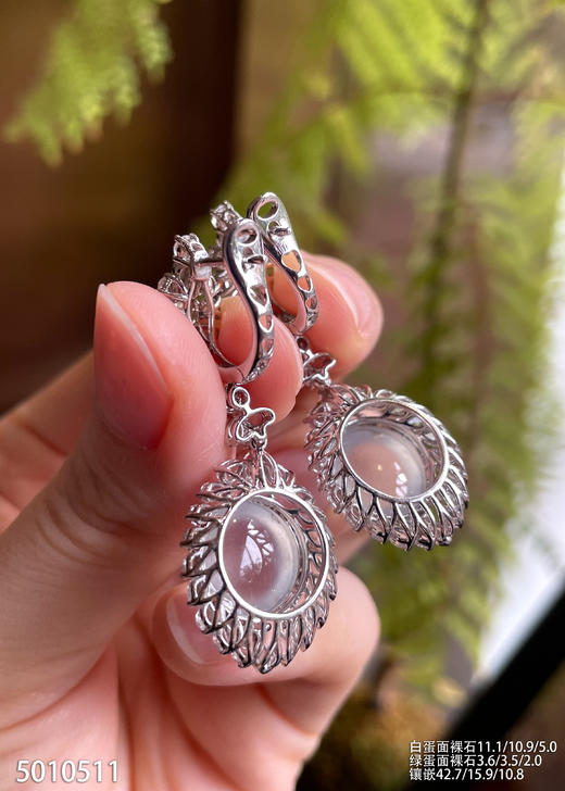 5010511，蛋面耳坠。具体价格微信咨询 商品图5