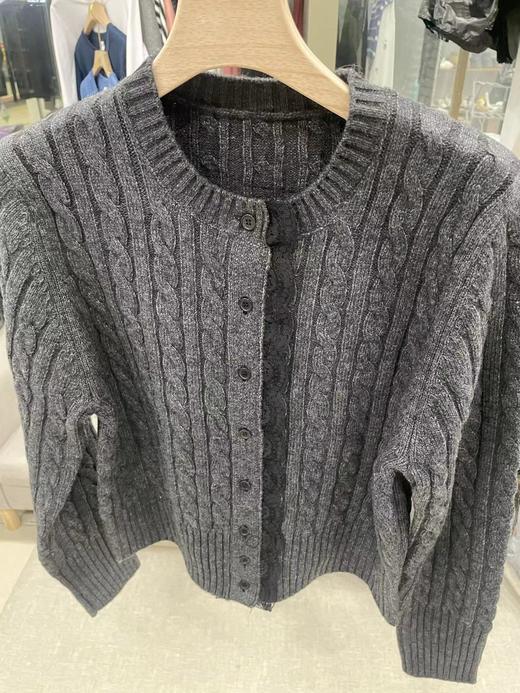 D110704冬新款时尚百搭羊毛混纺纱针织麻花毛衣女款 商品图9