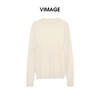 VIMAGE纬漫纪低圆领简约时尚百搭秋冬新款针织衫V2401114 商品缩略图6