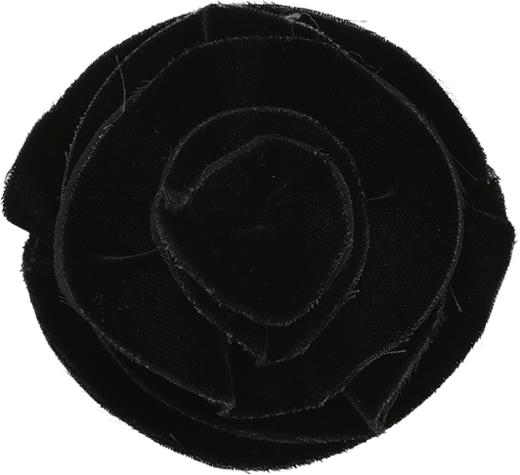 8050941185580 GIORGIO ARMANI 女式轻奢简约法式浪漫丝绒质感花朵布艺胸针 商品图0