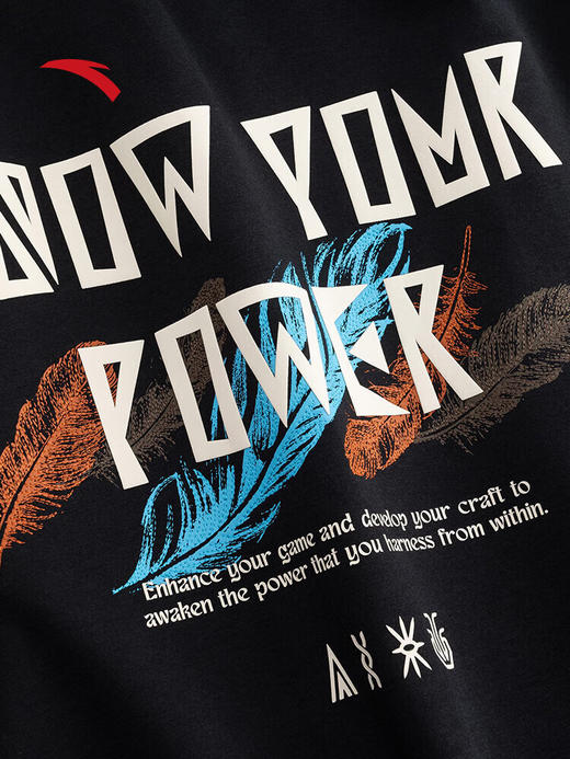 安踏凯里·欧文系列丨美式连帽卫衣男子加绒纯棉套头衫172541708N 基础黑-3 商品图5