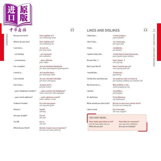 【中商原版】英文原版 DK目击者旅游常用语手册 法语 DK Eyewitness Travel Phrase Book French 英语法语法文词汇短语词典 商品图2