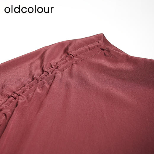 oldcolour欧珂夏季时尚高级感简约纯色真丝无袖套头衫女O25014550 商品图2