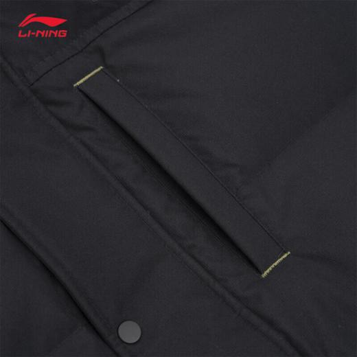 李宁中长款羽绒服男子2025冬季鸭绒保暖宽松连帽外套AYMV341 商品图7