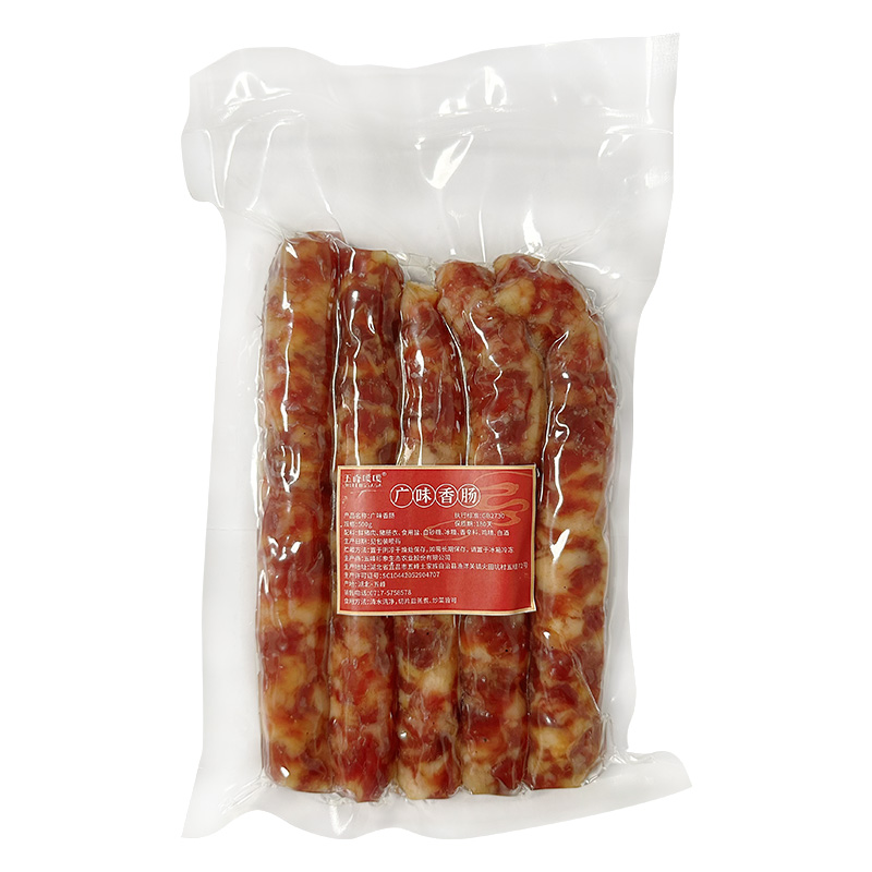 五峰嘎嘎 烟熏腊香肠1斤 土猪广味甜香肠500g袋