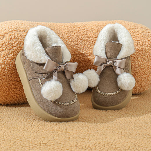 ANNIL/安奈儿童鞋女童可爱公主冬季棉鞋中大童6-16岁童鞋毛茸茸棉鞋加绒加厚休闲鞋HG5412647 商品图2