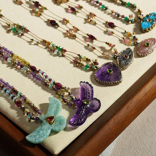 北京仓｜ROOM SERVICE-SHAMAN-凤凰 天河石 吊坠 项链［法国设计师］ 商品图6