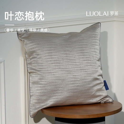 罗莱软装 叶恋抱枕 45*45cm 商品图0