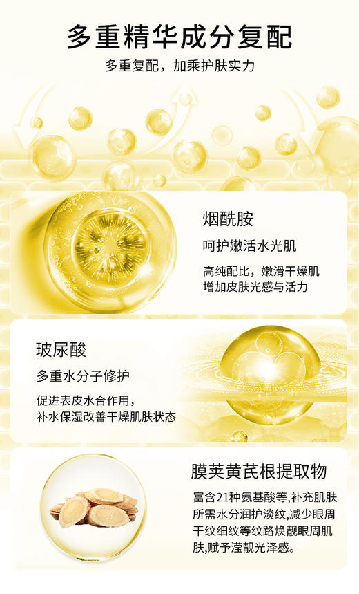 YANMOSJ黄芪抗皱淡纹眼膜 60片眼贴 商品图7