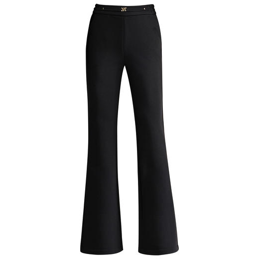 「自」全新升级【铂金会员174/天猫229/差价55】(62045)洛诗琳气质垂坠感喇叭裤2025秋冬新款高腰显瘦加绒长裤女 商品图5