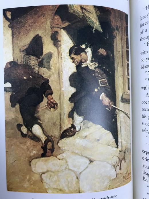 史蒂文森《金银岛》 配彩色插图 富兰克林图书馆豪华皮装本 商品图8