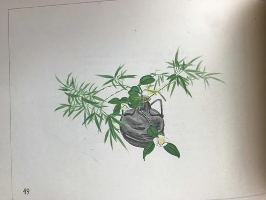 1933年 日本近代插花图集 60幅彩色手绘插图 线装本32开 商品图7