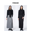 VIMAGE纬漫纪低圆领简约时尚百搭秋冬新款针织衫V2401114 商品缩略图0