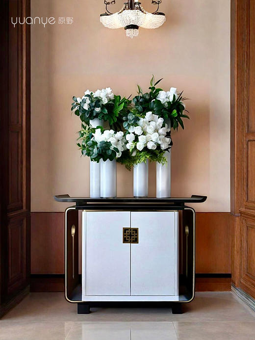 高档假日酒店大堂仿真假花摆设件圆桌大厅售楼商场会所玫瑰装饰花 商品图1