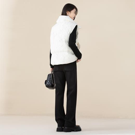 SRJ8BE159诗梦柔光白羽绒马甲 商品图3
