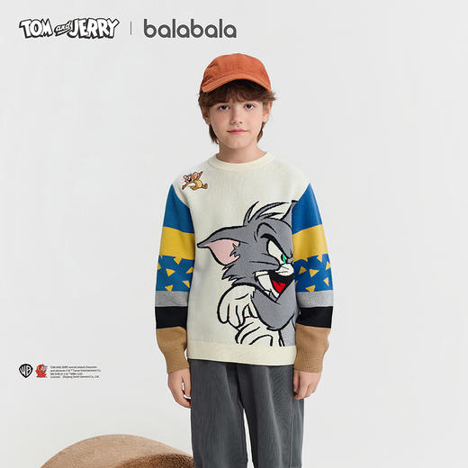 【猫和老鼠IP商场同款】巴拉巴拉童装男童毛衫儿童2025冬新款毛衣 商品图1