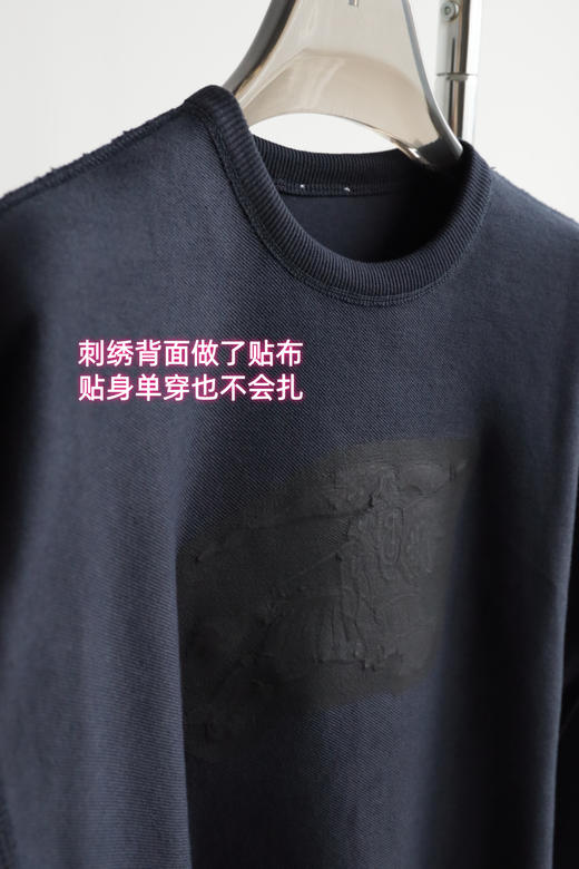 B.B 骑士徽标彩色刺绣棉质圆领卫衣25新款 WY938 商品图5