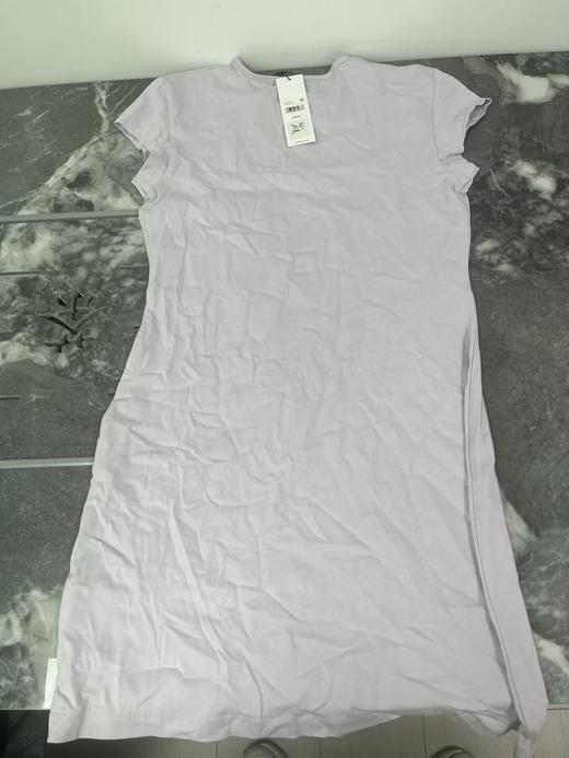 瑕疵Calvin Klein/CK 女士圆领纯棉刺绣小标纯色短袖连衣裙 商品图1