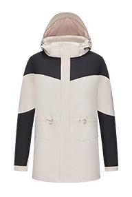 探拓女款中长款套抓绒三合一冲锋衣B1445166CF 商品图1