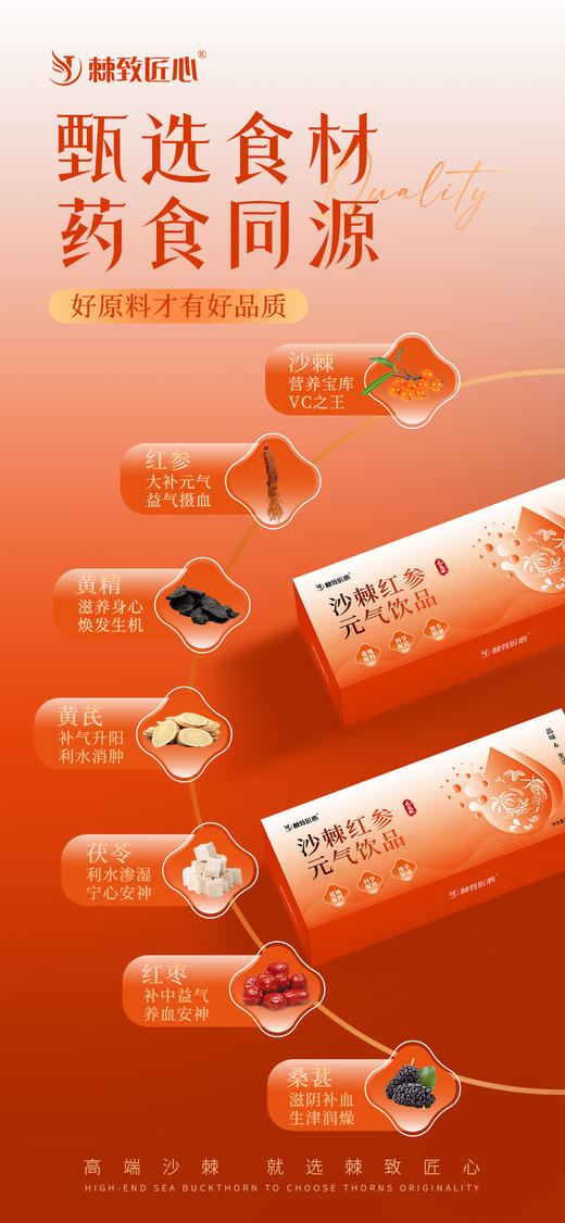 【会员专享】🔥🔥【棘致匠心沙棘红参元气饮品】🔥 商品图1