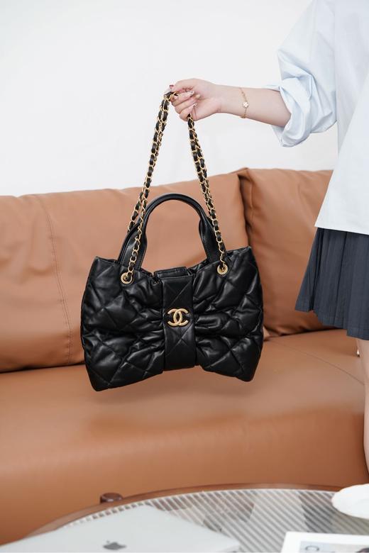 香奈儿 𝟐𝟓𝐊 蝴蝶结手袋  中号 （LZ） 商品图5