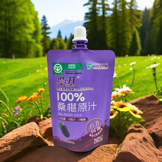 【紫基】100%桑葚原汁90ml*10袋/盒 商品图1