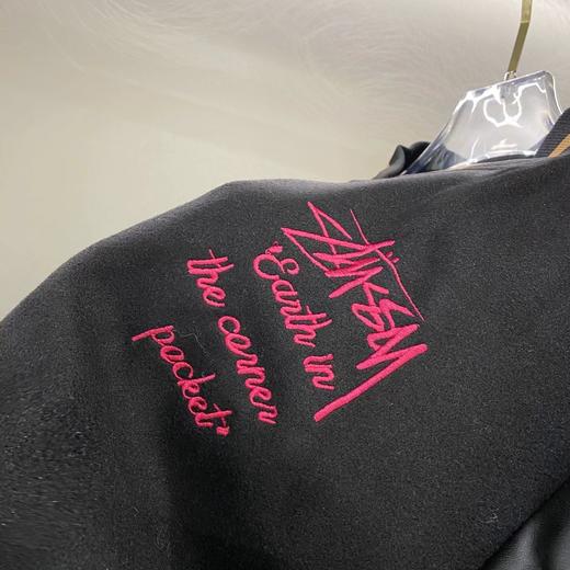 D110717加棉加厚40周年限定黑8毛巾绣植绒情侣棒球服 商品图5